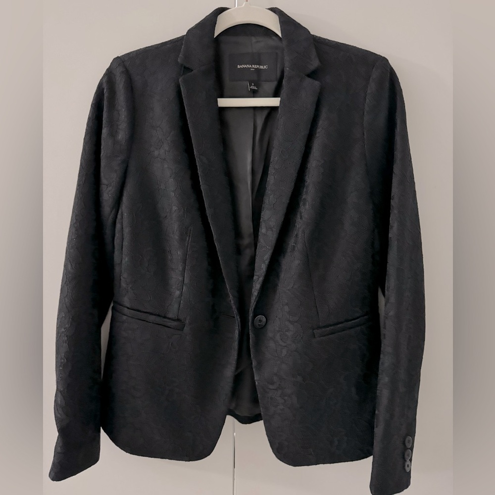 Banana Republic | Black Lace Blazer